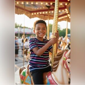 NWT- Janie and Jack The Striped Slub Tee